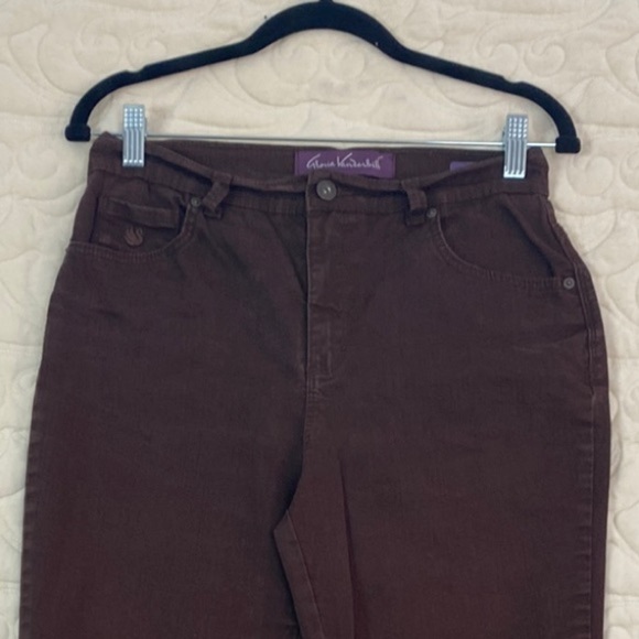 Gloria Vanderbilt Brown Amanda Jeans Size 6 High Rise - Picture 7 of 14